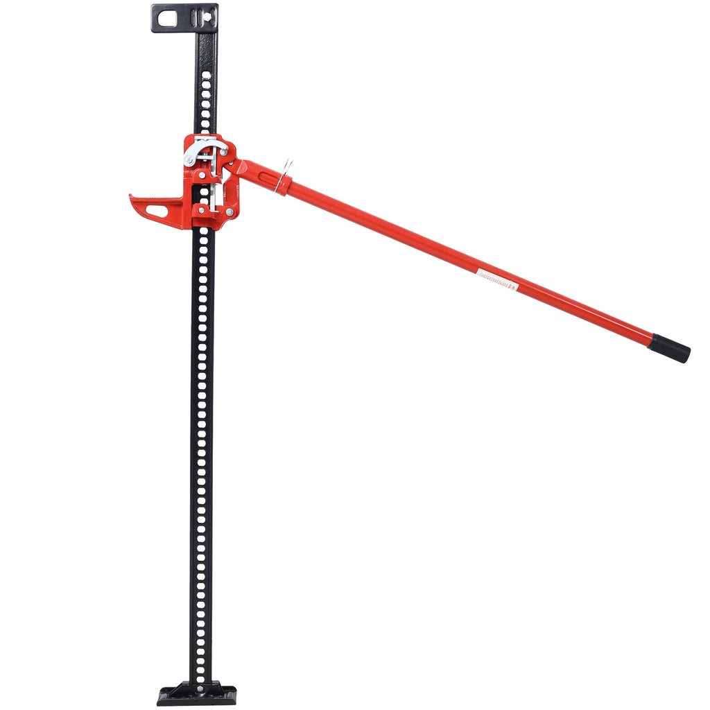 7000 Lb Capacity Ratchet Style Off-road Utility Jack, Heavy Duty Farm Jack For Tractors, Trucks, SUVs, Bumper Lifts, Red