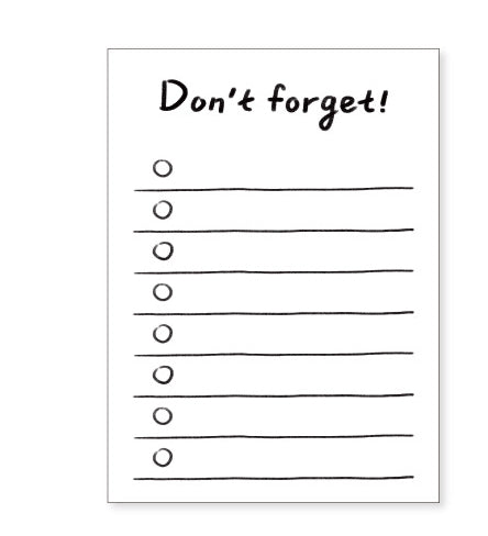 Weekly Planner Memo Pads - To Do List Stationery