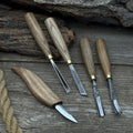 5-Piece Hand-Forged Wood Carving Set