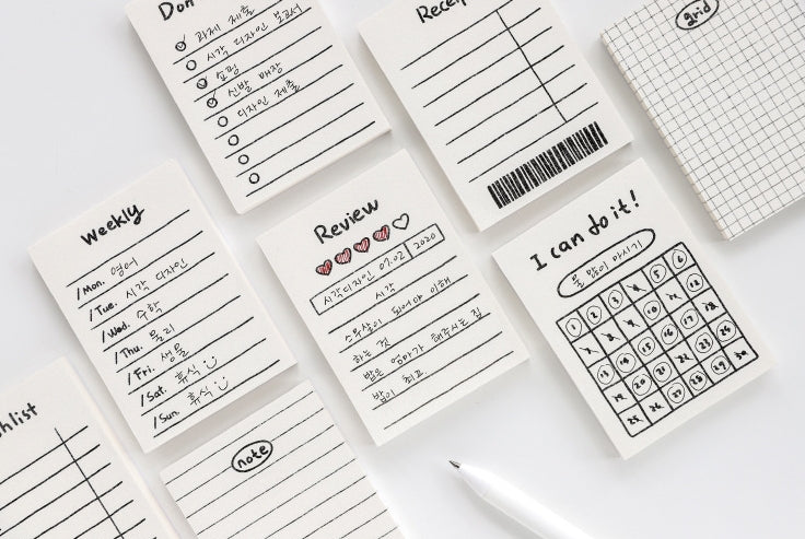 Weekly Planner Memo Pads - To Do List Stationery