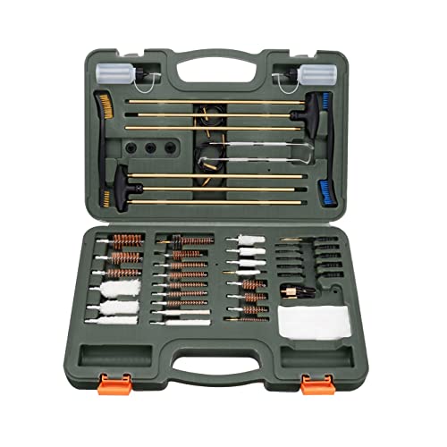 BOOSTEADY Gun Cleaning Kit Universal Gun Cleaning Kit Shotgun Pistol Cleaning Kit with Lightweight Organized Carrying Case Gun Cleaning Supplies Gun Cleaner Bottle