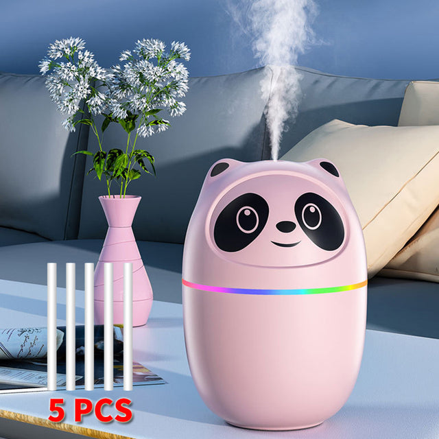 Cat-Shaped Ultrasonic Humidifier with Night Light & Aromatherapy