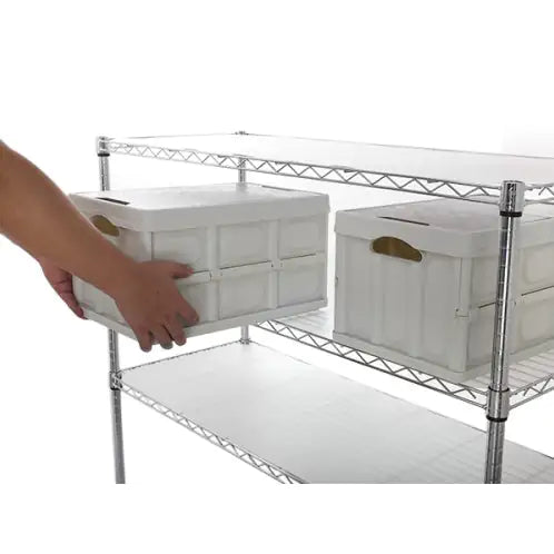 7 Tier Wire Shelving Unit, 2450 LBS NSF Height Adjustable Metal Garage Storage Shelves With Wheels, Heavy Duty Storage Wire Rack Metal Shelves
