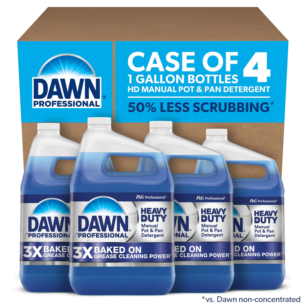 Dawn Professional Heavy Duty Dish Soap Detergent Bulk (Case of 4 - 1 Gallon Bottles))