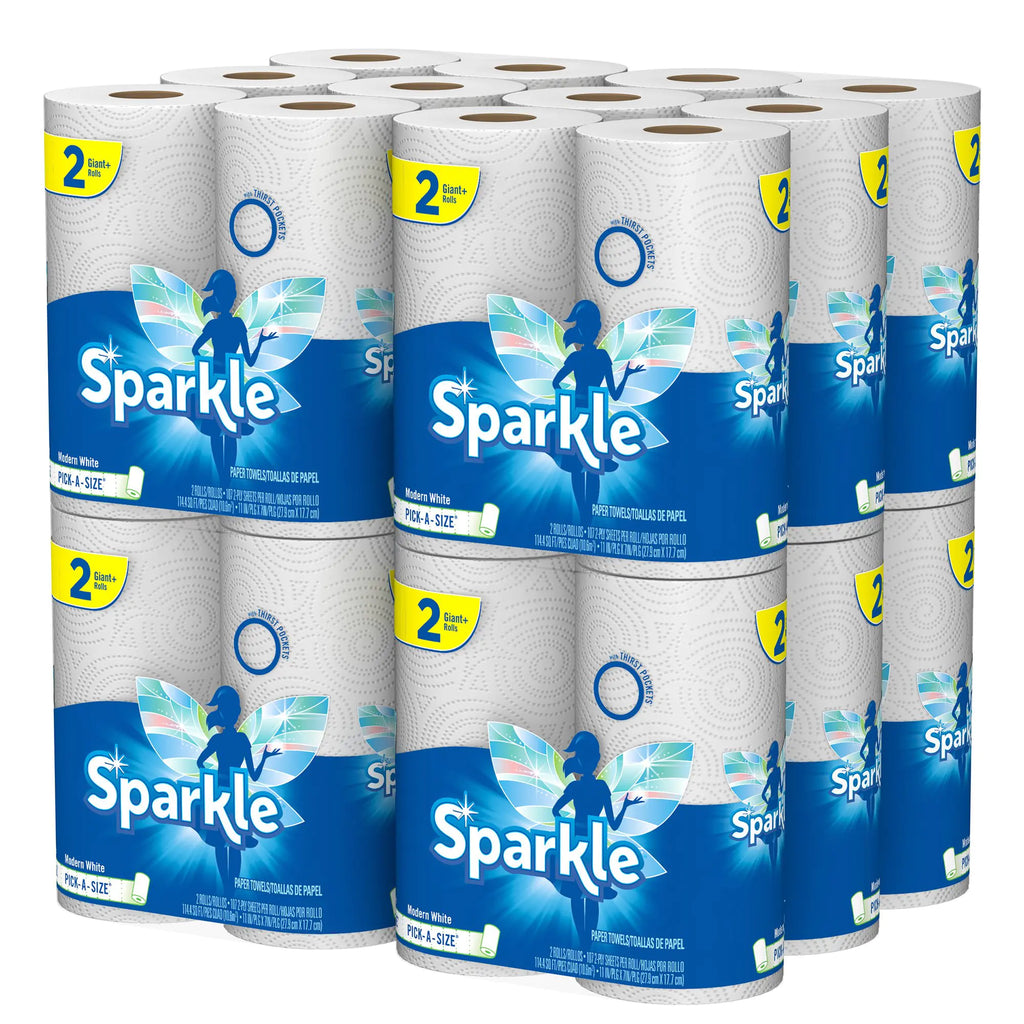 Sparkle Paper Towels 24 Giant Rolls Pick-A-Size White