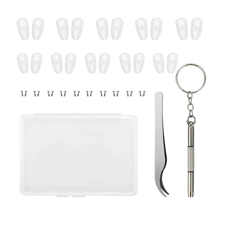 Eyeglass Repair Kit with Nose Pad Set for Glasses