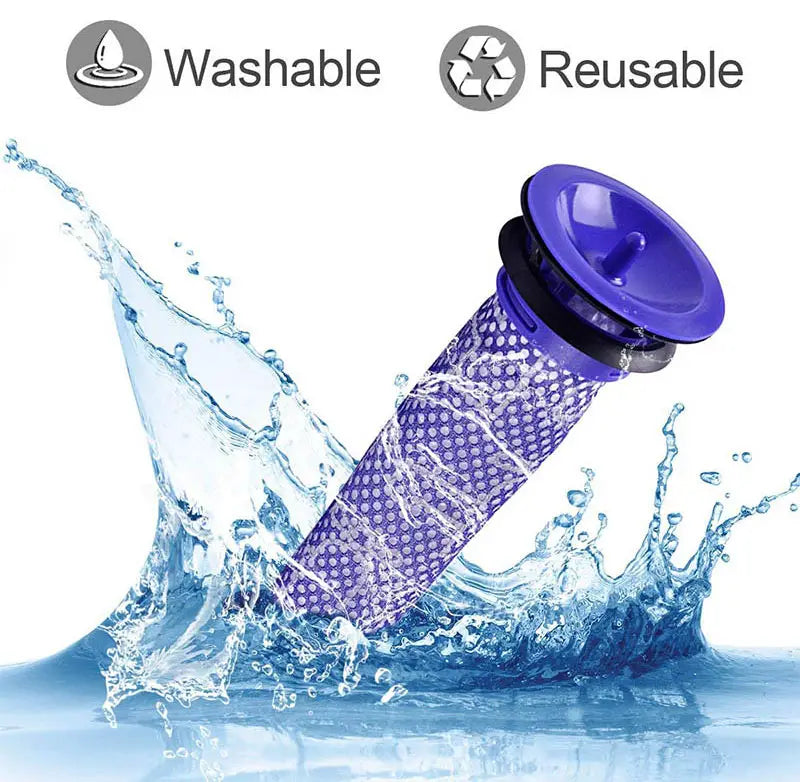 Dyson V7 V8 Vacuum Pre-Filter & HEPA Post-Filter Set
