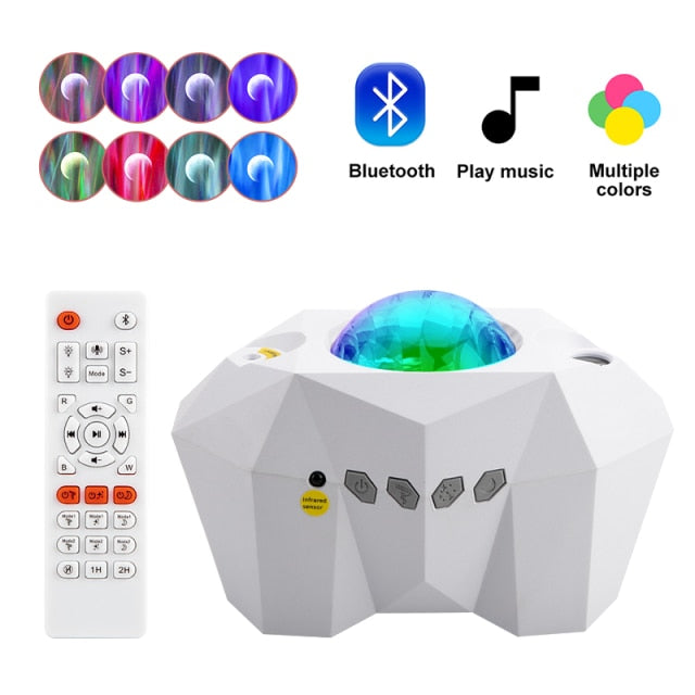 Galaxy Star Projector with Aurora Northern Lights & Bluetooth Speaker