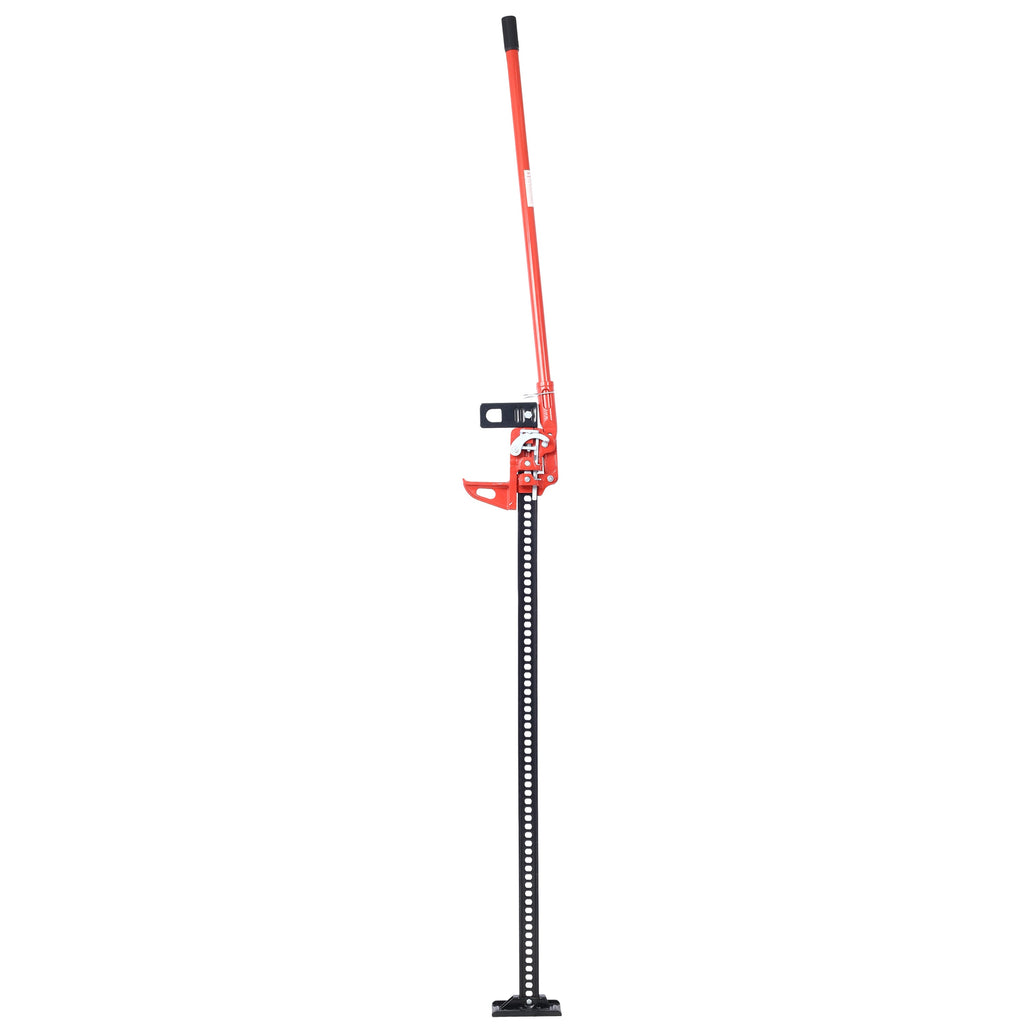 7000 Lb Capacity Ratchet Style Off-road Utility Jack, Heavy Duty Farm Jack For Tractors, Trucks, SUVs, Bumper Lifts, Red