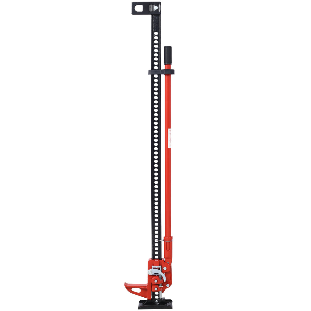 7000 Lb Capacity Ratchet Style Off-road Utility Jack, Heavy Duty Farm Jack For Tractors, Trucks, SUVs, Bumper Lifts, Red