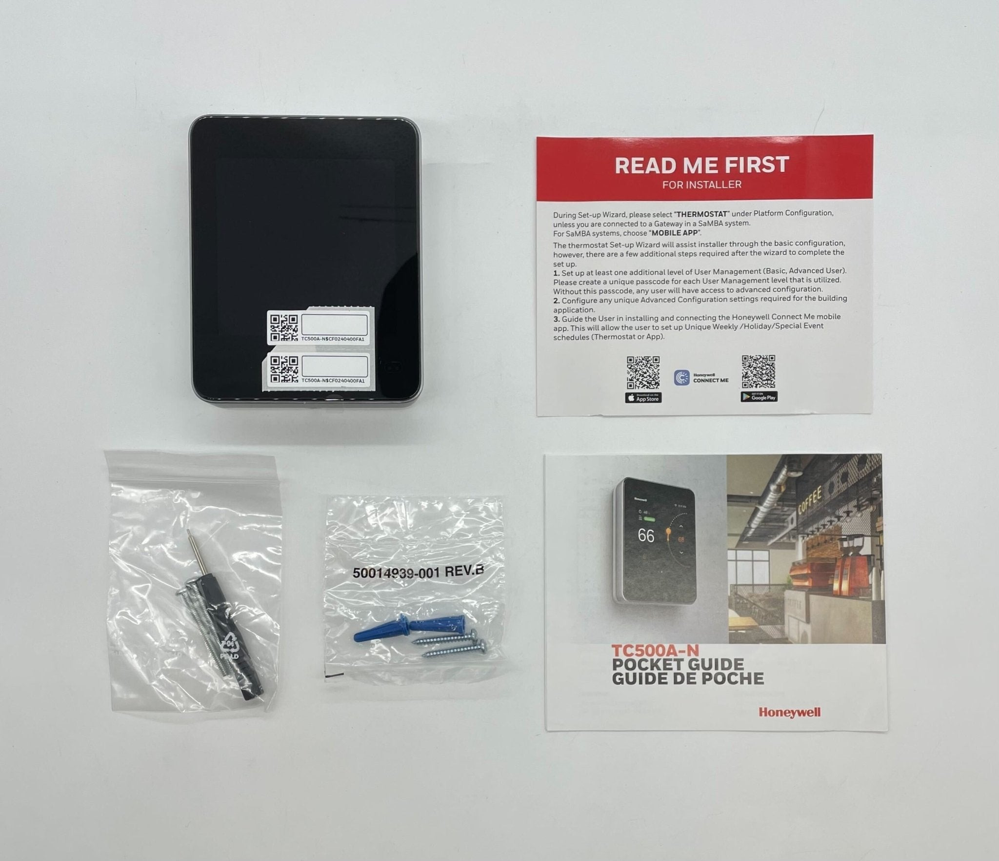 Honeywell TC500A-N Touchscreen Wireless Thermostat