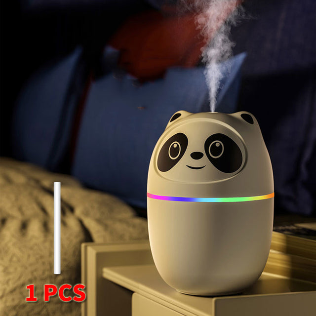 Cat-Shaped Ultrasonic Humidifier with Night Light & Aromatherapy