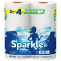 Sparkle Tear-A-Square Paper Towels 2 Double Rolls = 4 Regular Rolls Customizable Sheet Size Paper Towel