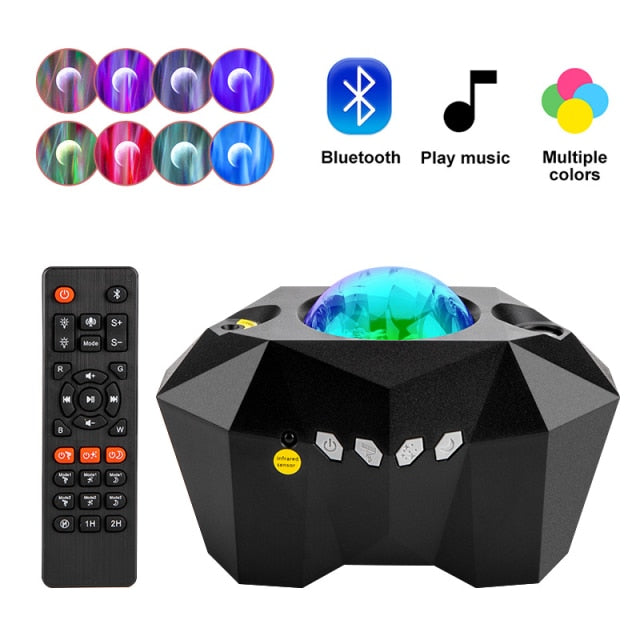 Galaxy Star Projector with Aurora Northern Lights & Bluetooth Speaker