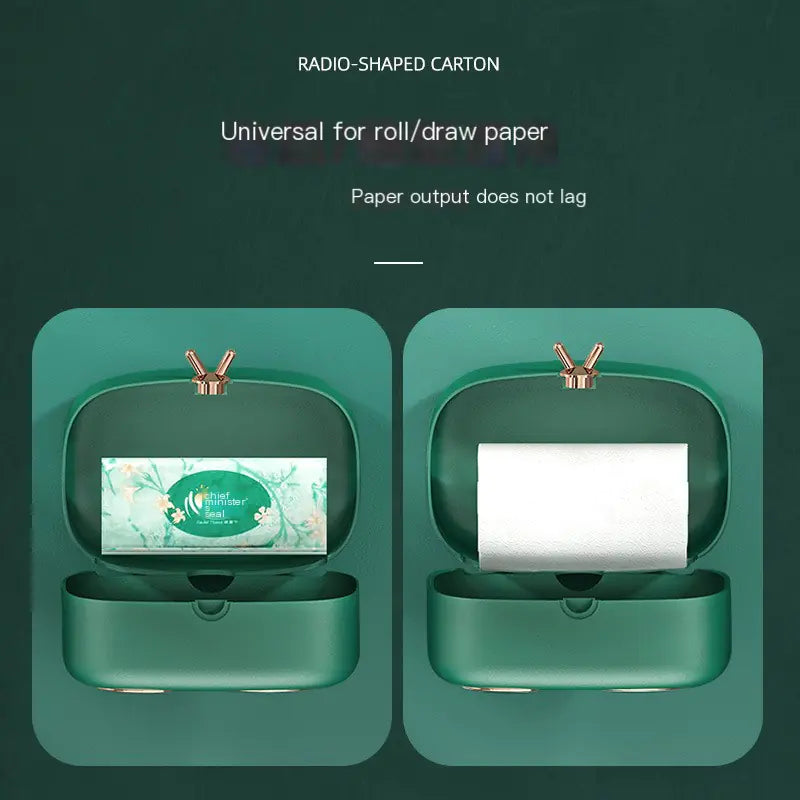 Wall-Mounted Toilet Paper Holder for Bathrooms