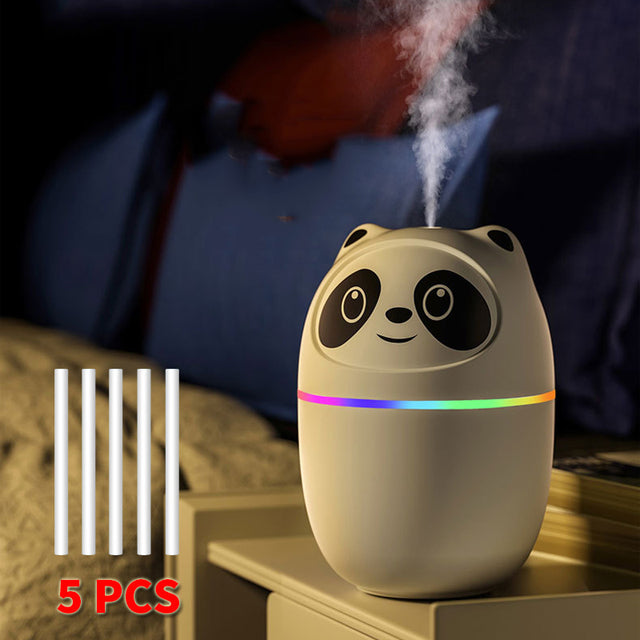 Cat-Shaped Ultrasonic Humidifier with Night Light & Aromatherapy