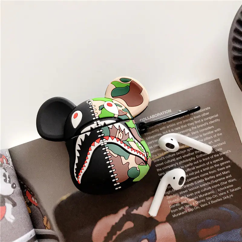 Cam- Shark AirPods Case for Apple Wireless Earbuds